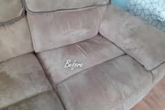 Water stains. Before cleaning seven seater sofa