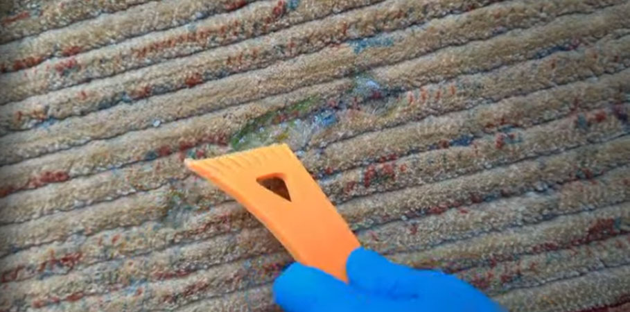 Dried Glue Carpet Cleaning