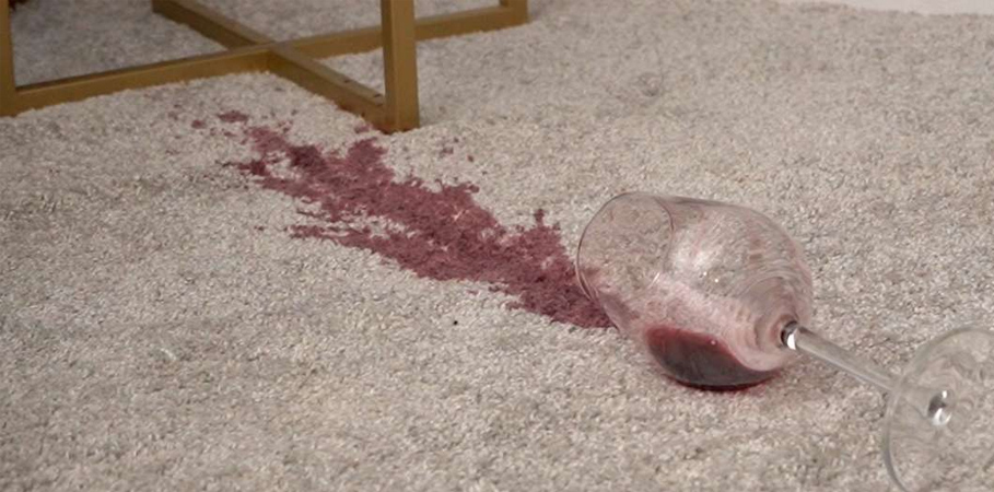 Red Wine Stain Removal from Carpet on Wirral