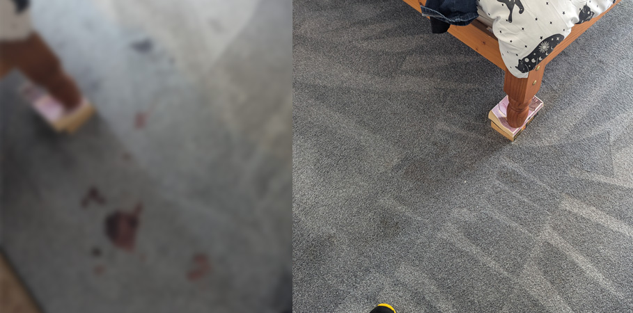 Emergency Blood Cleanup on the Wirral – Full Carpet Restoration Before Hospital Return